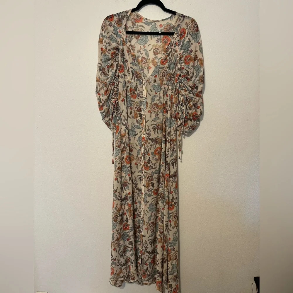 Free People Earthfolk Floral Maxi Dress XS